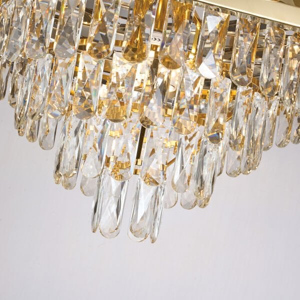 Corde 50'Lik Gold Kaplamalı Kristal Avize