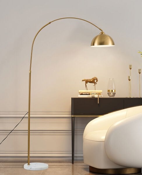 Liona Eskitme Kaplamalı Deve Boynu Lambader