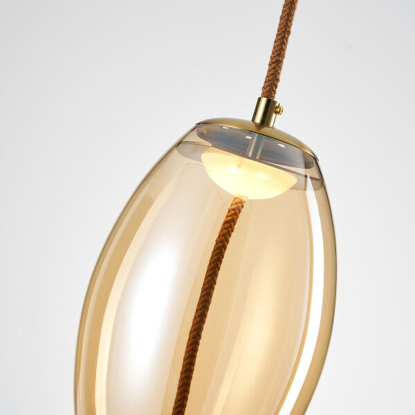 Stone Tekli 5 Watt 3000K  Eskitme Bal Camlı Led Sarkıt Avize