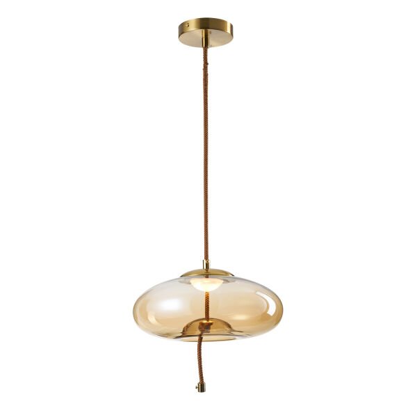 Niora Tekli 5 Watt 3000K Eskitme Bal Camlı Led Sarkıt Avize