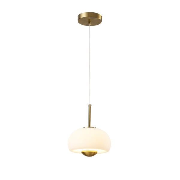Tres Tekli 7 Watt 3000K Eskitme Beyaz Camlı Led Sarkıt Avize