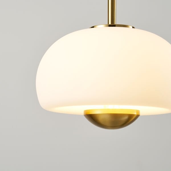 Tres Tekli 7 Watt 3000K Eskitme Beyaz Camlı Led Sarkıt Avize