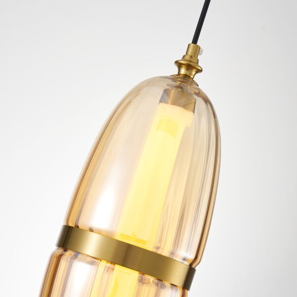 Aleya 6 Watt 3000K Ledli Bal Camlı Tekli Sarkıt Led Avize