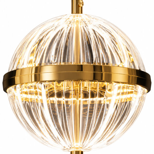 Barkın 5'Li 37 Watt Sıralı Gold Ledli Modern Salon Avize