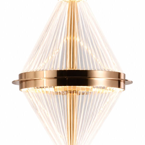 Harold 4'Lü 24 Watt Yuvarlak Gold Ledli Modern Salon Avize