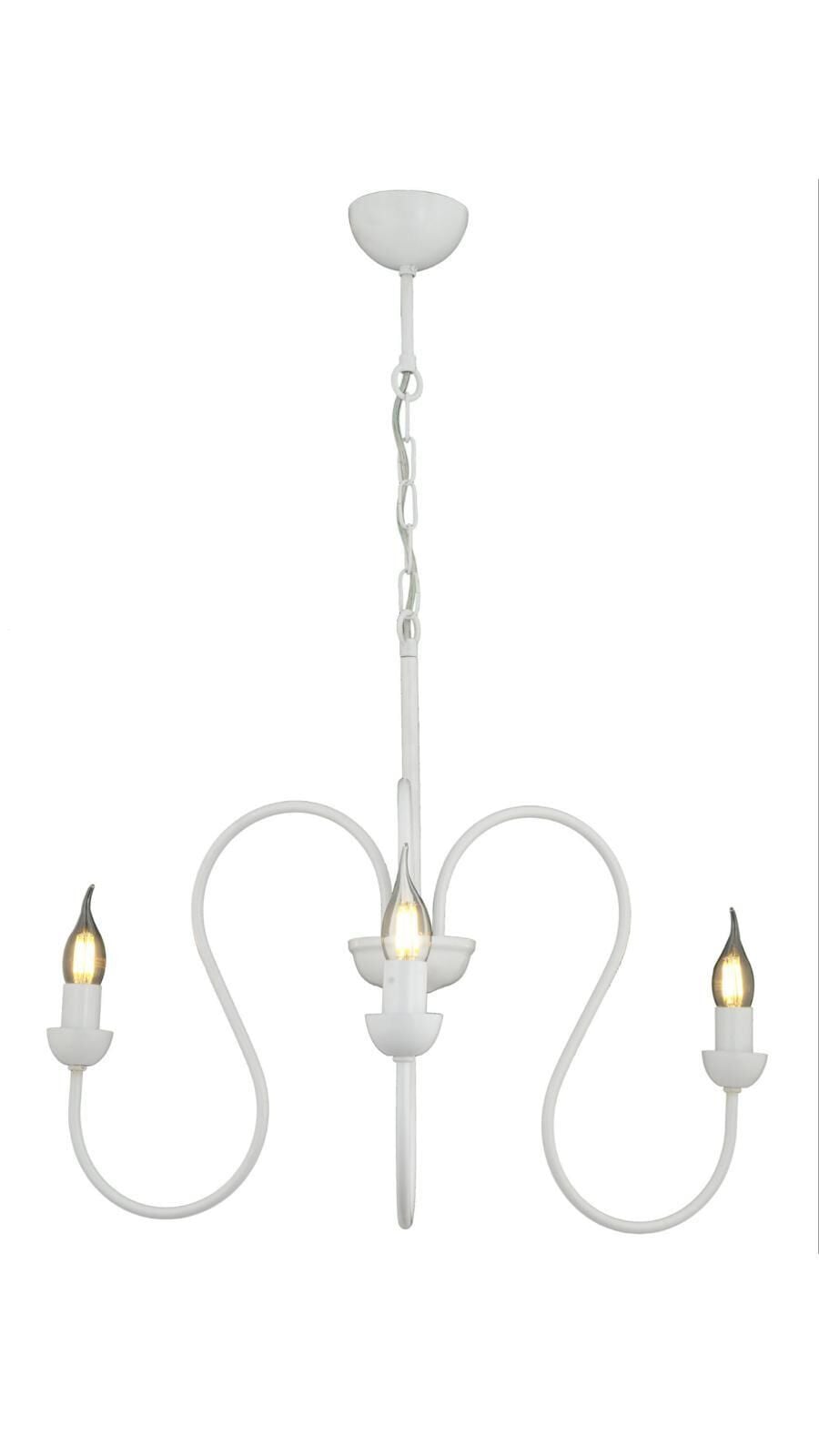 Flor 3'Lü Beyaz Modern Genç Odası Mutfak Salon Avize