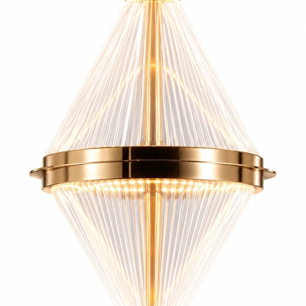 Harold 5'Li 37 Watt Sıralı Gold Ledli Modern Salon Avize