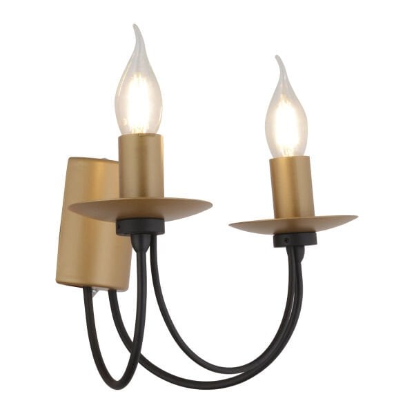 Joyce 2'li Siyah Eskitme Modern Yatak Başı, Salon Aplik