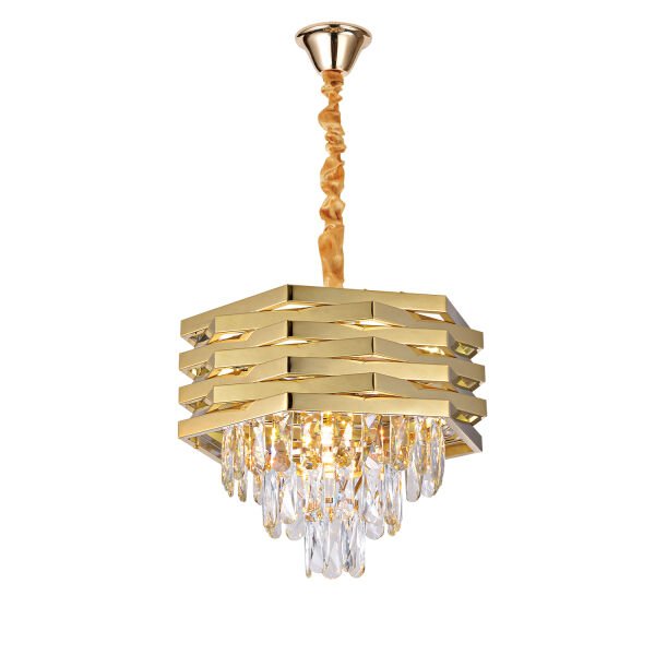 Corde 40'Lık Gold Kaplamalı Kristal Avize