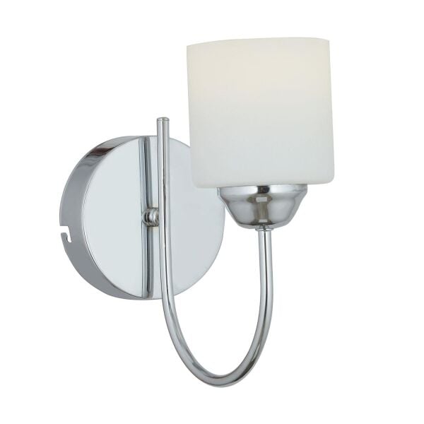 Esila Krom Kaplamalı Duvar Lambası Yatak Odası-Yatak Başı-Banyo İçin Modern Aplik