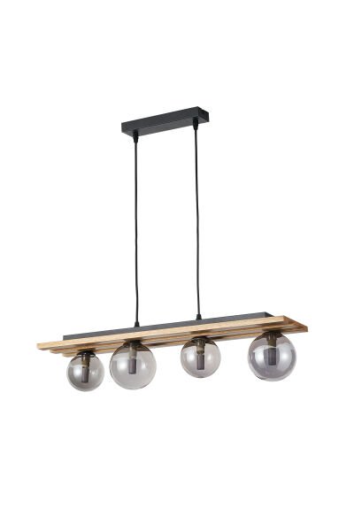 Meggy 4'Lü Ahşap Sarkıt Avize