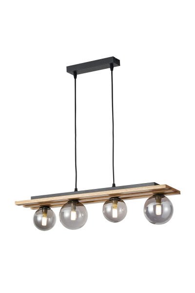 Meggy 4'Lü Ahşap Sarkıt Avize