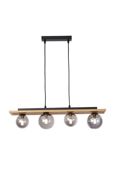 Meggy 4'Lü Ahşap Sarkıt Avize