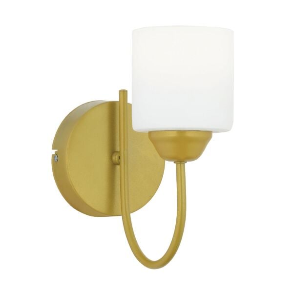 Esila Gold Boyalı Duvar Lambası Yatak Odası-Yatak Başı-Banyo İçin Modern Aplik