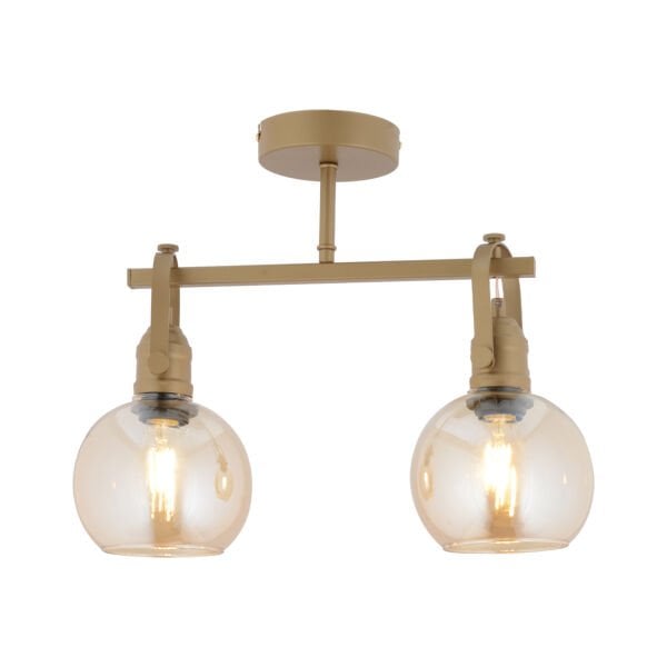 Cherish 2'li Eskitme Bal Camlı Modern Oturma Odası Salon Avize