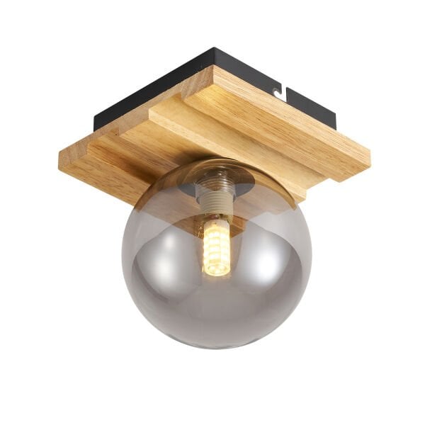 Meggy Tekli Ahşap Plafonyer Avize