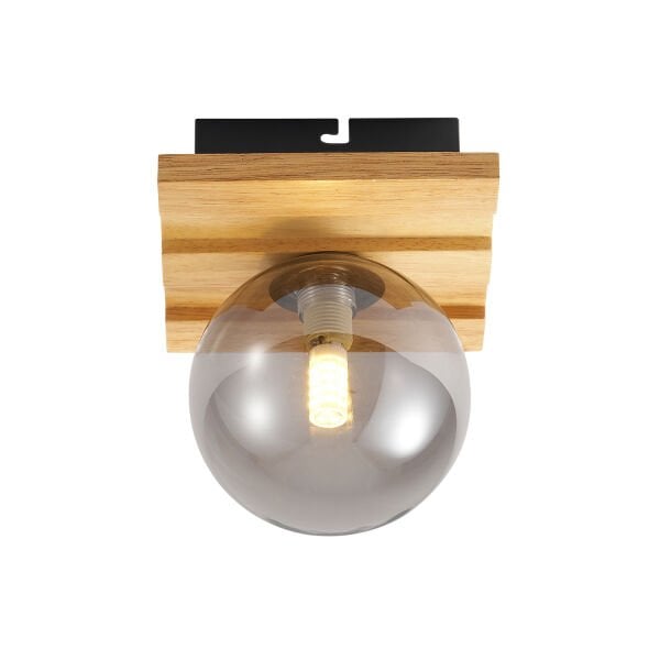 Meggy Tekli Ahşap Plafonyer Avize