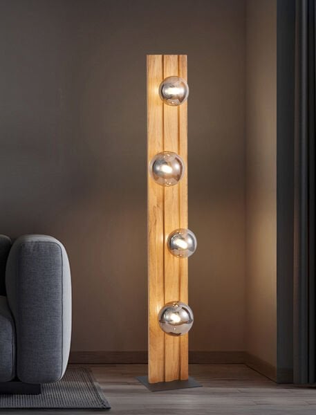 Meggy 4Lü Ahşap Lambader