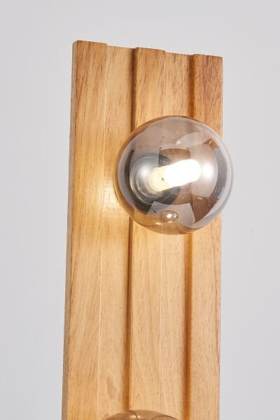 Meggy 4 Duylu Doğal Ahşap Pinterest Model Bohem Lambader