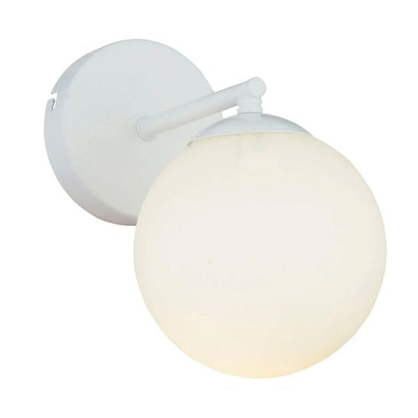 Elvin Beyaz Duvar Lambası Yatak Odası-Yatak Başı-Banyo İçin Modern Aplik