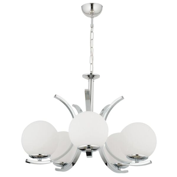 Plüton 5'Li Krom Modern Mutfak Salon Avize