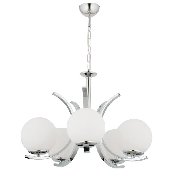 Plüton 5'Li Krom Modern Mutfak Salon Avize