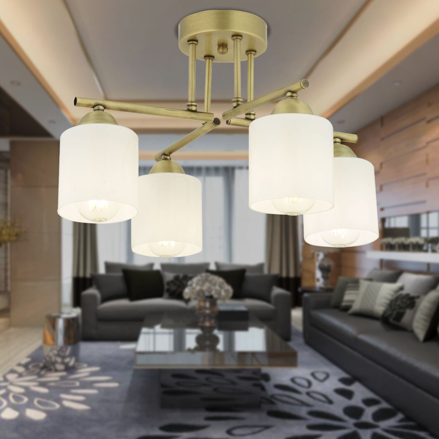 Kavis 4'Lü Eskitme Modern Genç Odası Mutfak Salon Avize