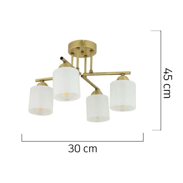 Kavis 4'Lü Eskitme Modern Genç Odası Mutfak Salon Avize