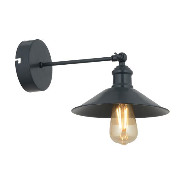 Yekta Siyah Yatak Odası-Yatak başı,Cafe,Restoran için Duvar Lambası Retro Aplik