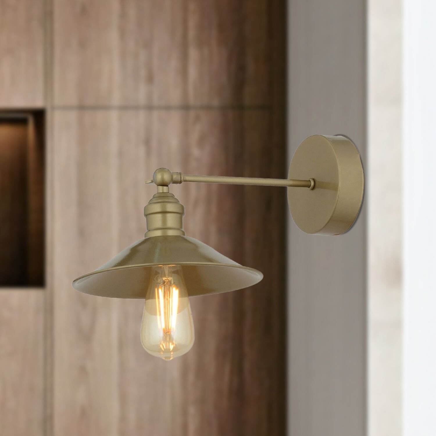 Yekta Eskitme Duvar Lambası Yatak Odası-Yatak Başı-Banyo İçin Modern Aplik