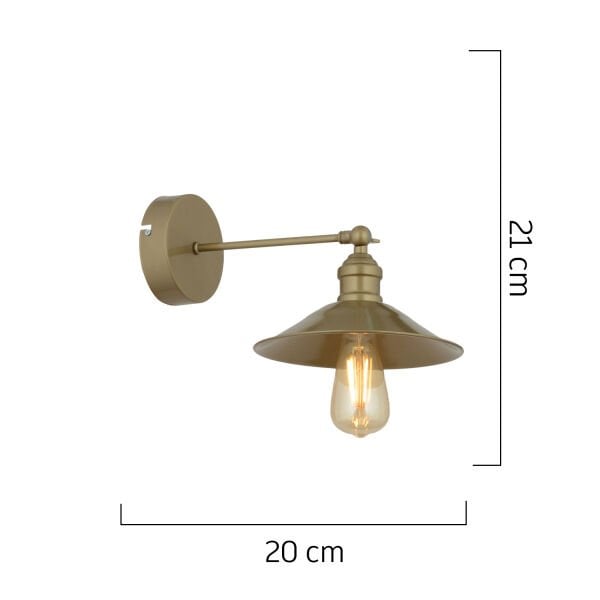 Yekta Eskitme Duvar Lambası Yatak Odası-Yatak Başı-Banyo İçin Modern Aplik