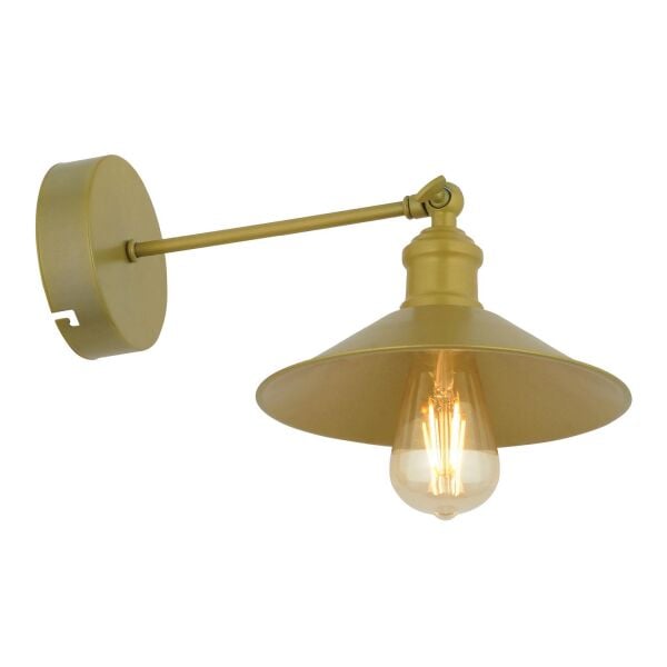 Yekta Gold Duvar Lambası Yatak Odası-Yatak Başı-Banyo İçin Modern Aplik