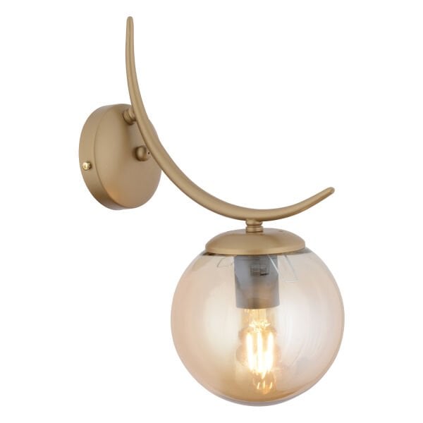 Germaine Tekli Eskitme Bal Camlı Modern Yatak Başı, Salon Aplik