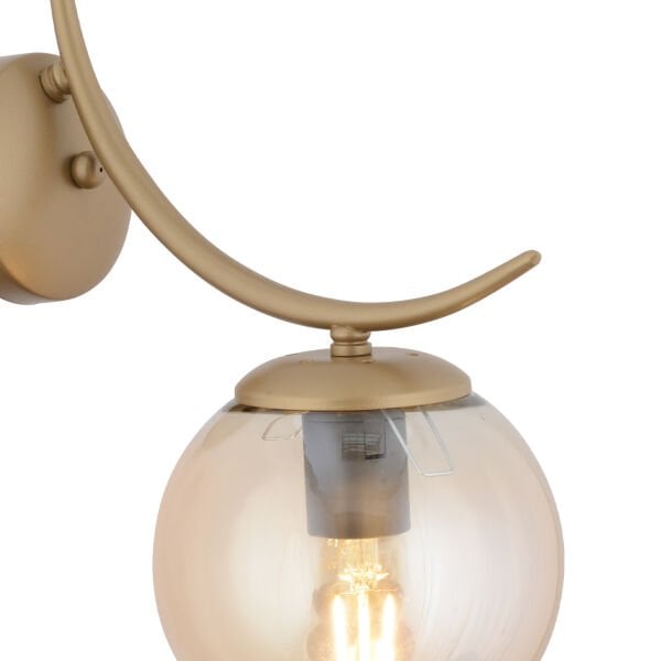 Germaine Tekli Eskitme Bal Camlı Modern Yatak Başı, Salon Aplik