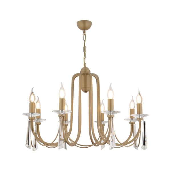 Damian 8'li Yuvarlak Eskitme Modern Oturma Odası Salon Avize