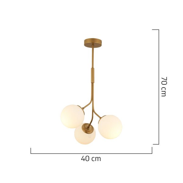 Artel 3Lü Eskitme Top Avize Modern Sarkıt, Mutfak Yatak odası Salon Avize
