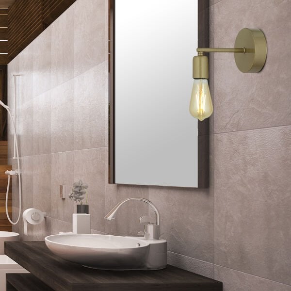 Binay Eskitme Boyalı Duvar Lambası Yatak Odası-Yatak Başı-Banyo Aplik