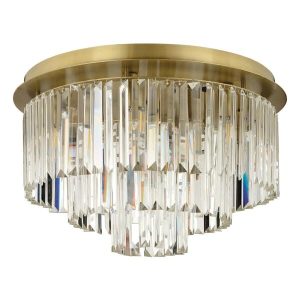 Nilüfer Yuvarlak Eskitme Kristalli Taşlı Modern Tasarım Kristal Salon Avize