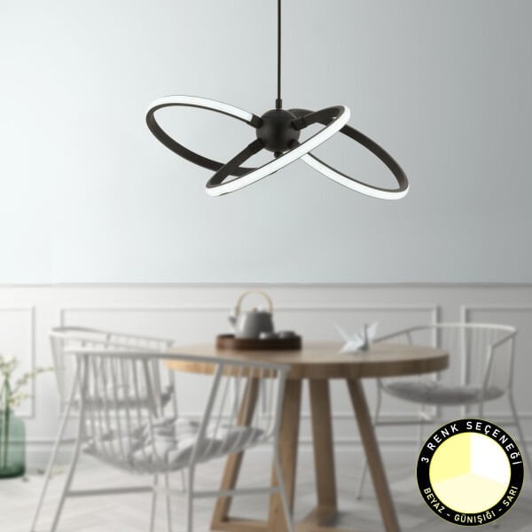 Cassiel Sarkıt 54 Watt Sarkıt 3 Renkli Ledli Modern Mutfak Banyo Led Salon Sarkıt Avize