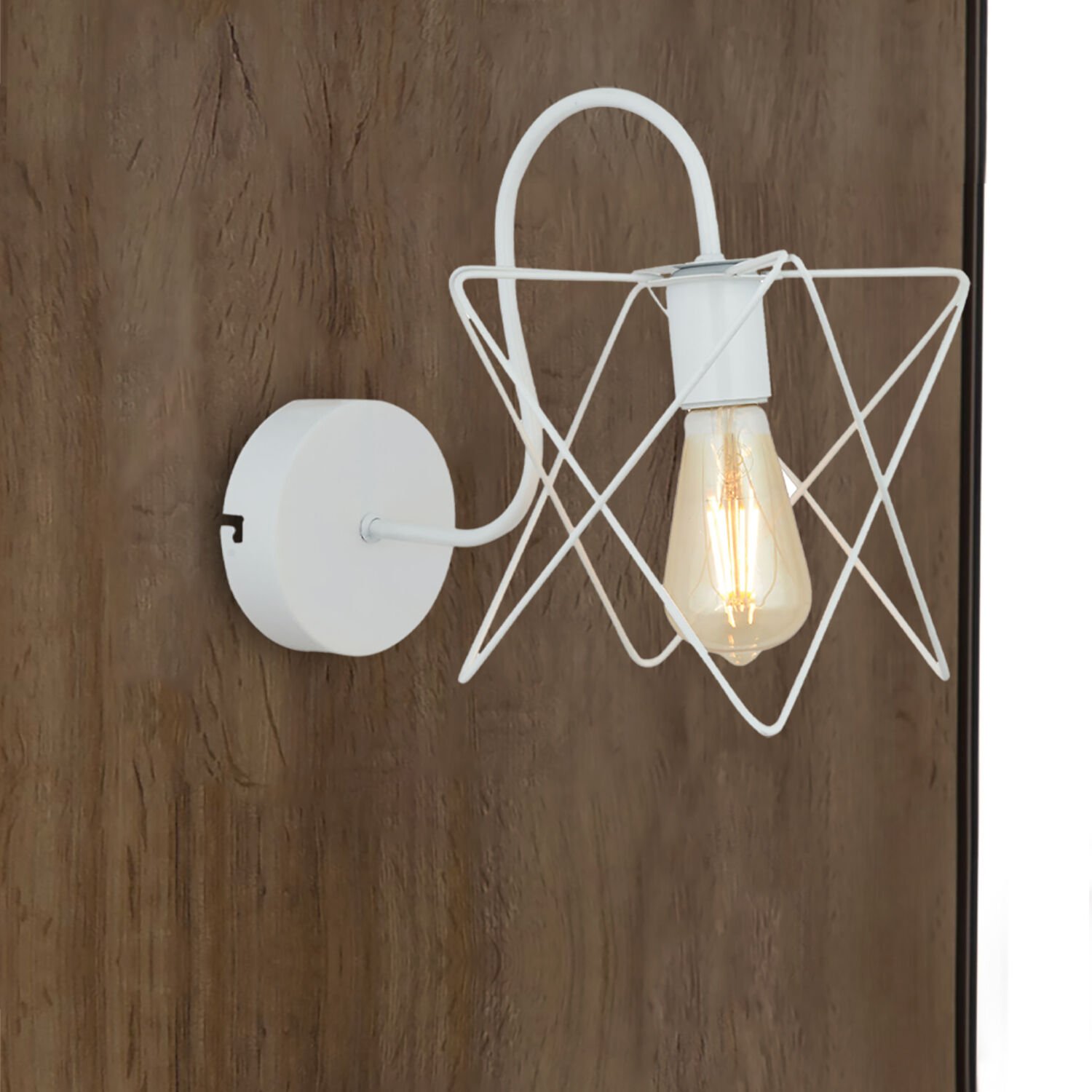 Mondi Beyaz Tekli Aplik Duvar Lambası