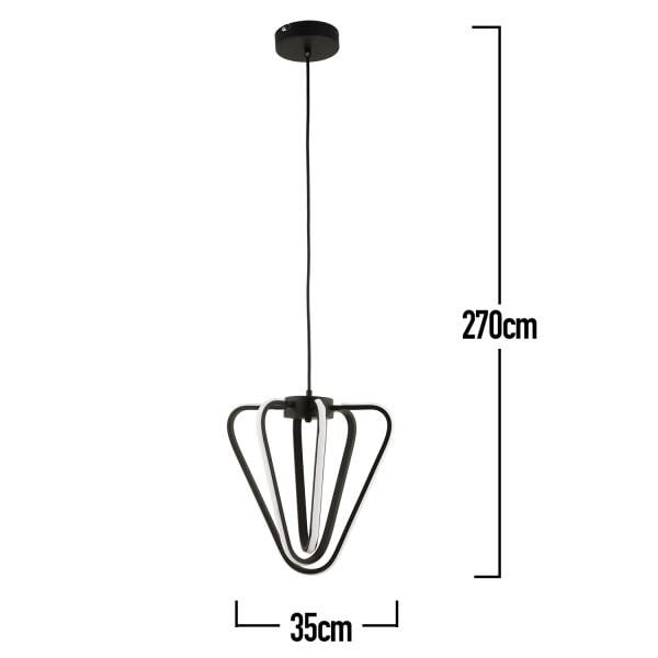 Grace Sarkıt 65 Watt Sarkıt 3 Renkli Ledli Modern Mutfak Banyo Led Salon Sarkıt Avize