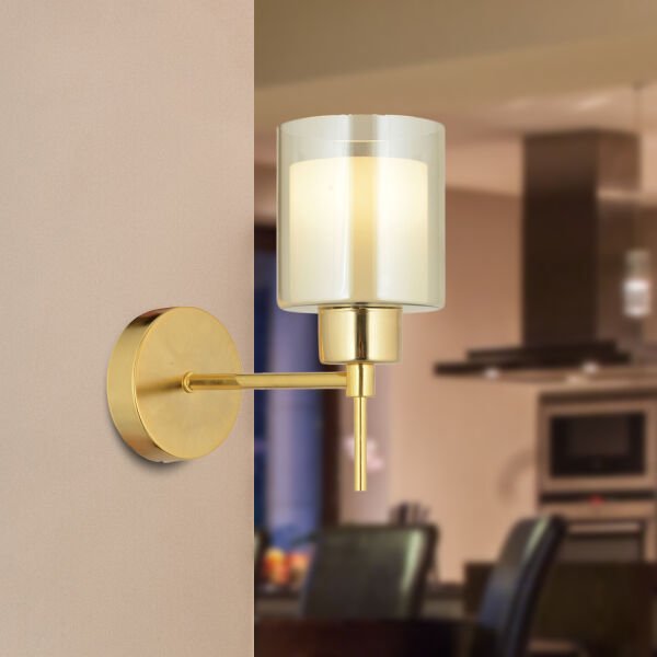 Cemre Gold Duvar Lambası Modern Yatak Odası-Yatak Başı Tasarım Duvar Aplik