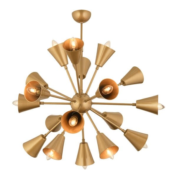 Revista 18Li Eskitme Boyalı Modern Retro Sarkıt Salon Avize