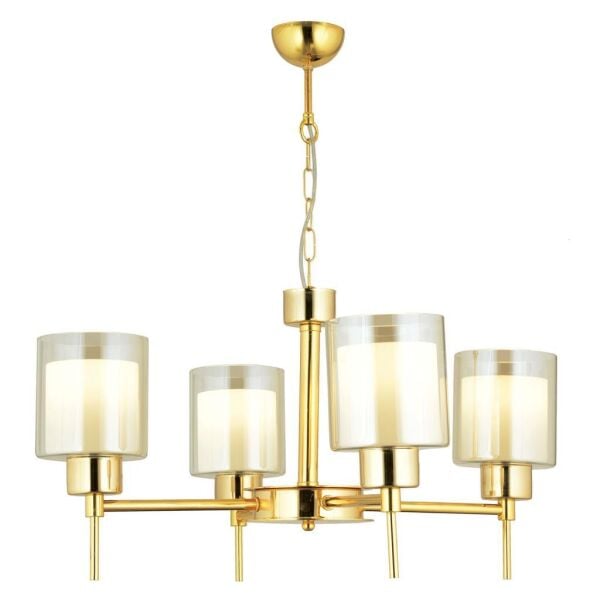 Cemre 4 Lü Gold Modern Yatak Odası Salon Avize