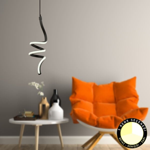 Helio Sarkıt 27 Watt Sarkıt 3 Renkli Ledli Modern Mutfak Banyo Led Salon Sarkıt Avize