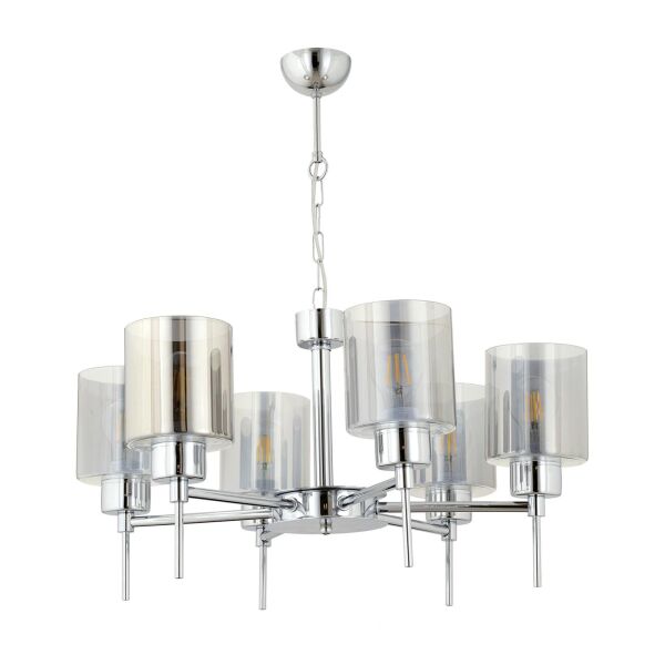 Cemre 6'Lı Krom Modern Yatak Odası Mutfak Salon Avize