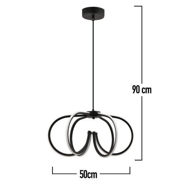 Arion Sarkıt 94 Watt Sarkıt 3 Renkli Ledli Modern Mutfak Banyo Led Salon Sarkıt Avize