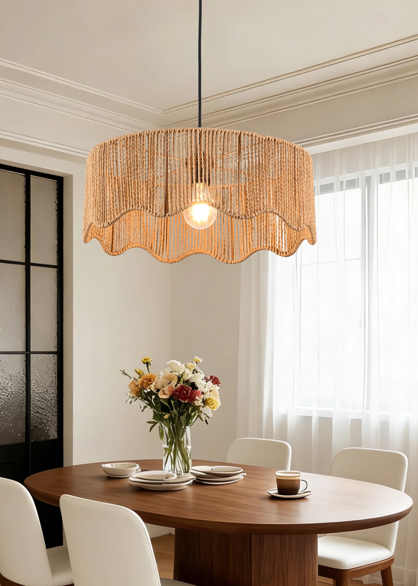 Cosmo Hasır Rattan Bohem Model Sarkıt Koridor, Salon Avize