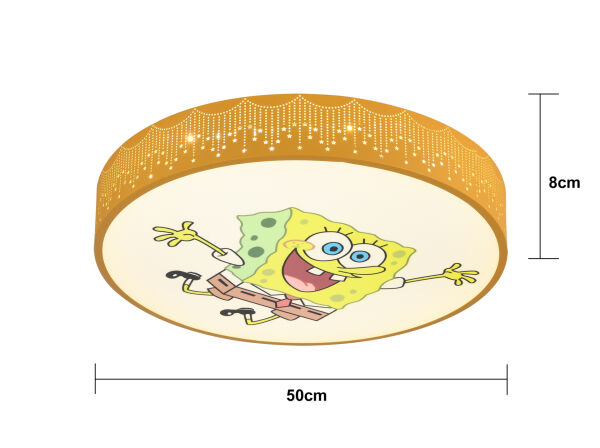 Sungerbob Figürlü Plafonyer Led Çocuk Odası Ledli Avize