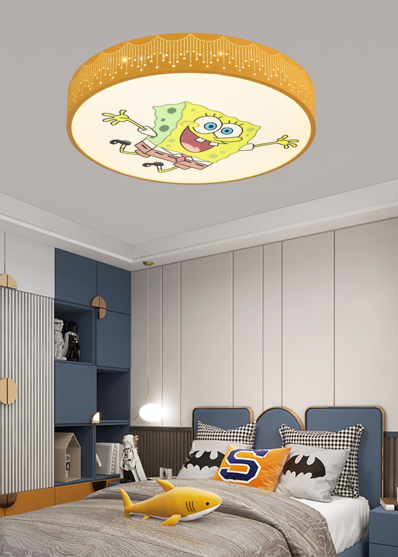 Sungerbob Figürlü Plafonyer Led Çocuk Odası Ledli Avize